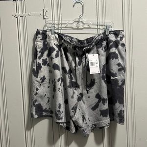 NWT Nike Womens loose-fit shorts. Grey the-dye. Perfect condition.